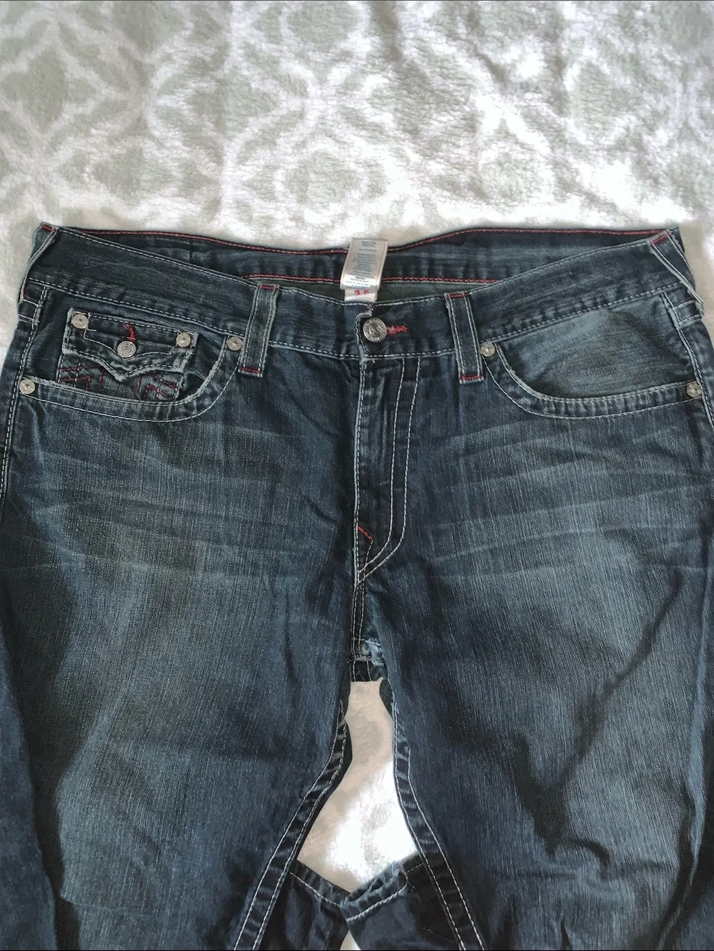 True Religion Men's Indigo Straight Jeans